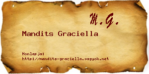 Mandits Graciella névjegykártya